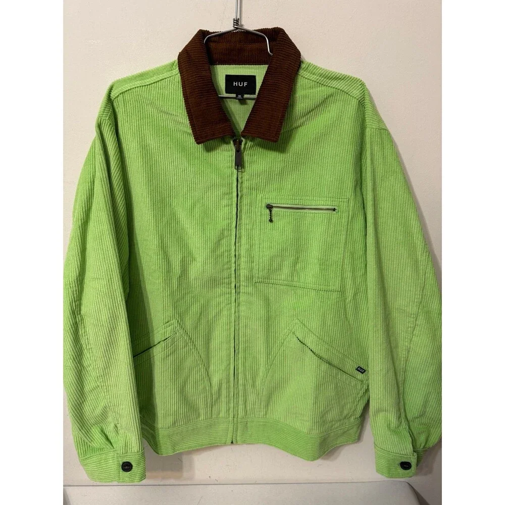 HUF Corduroy Zip-Up Jacket M nwot